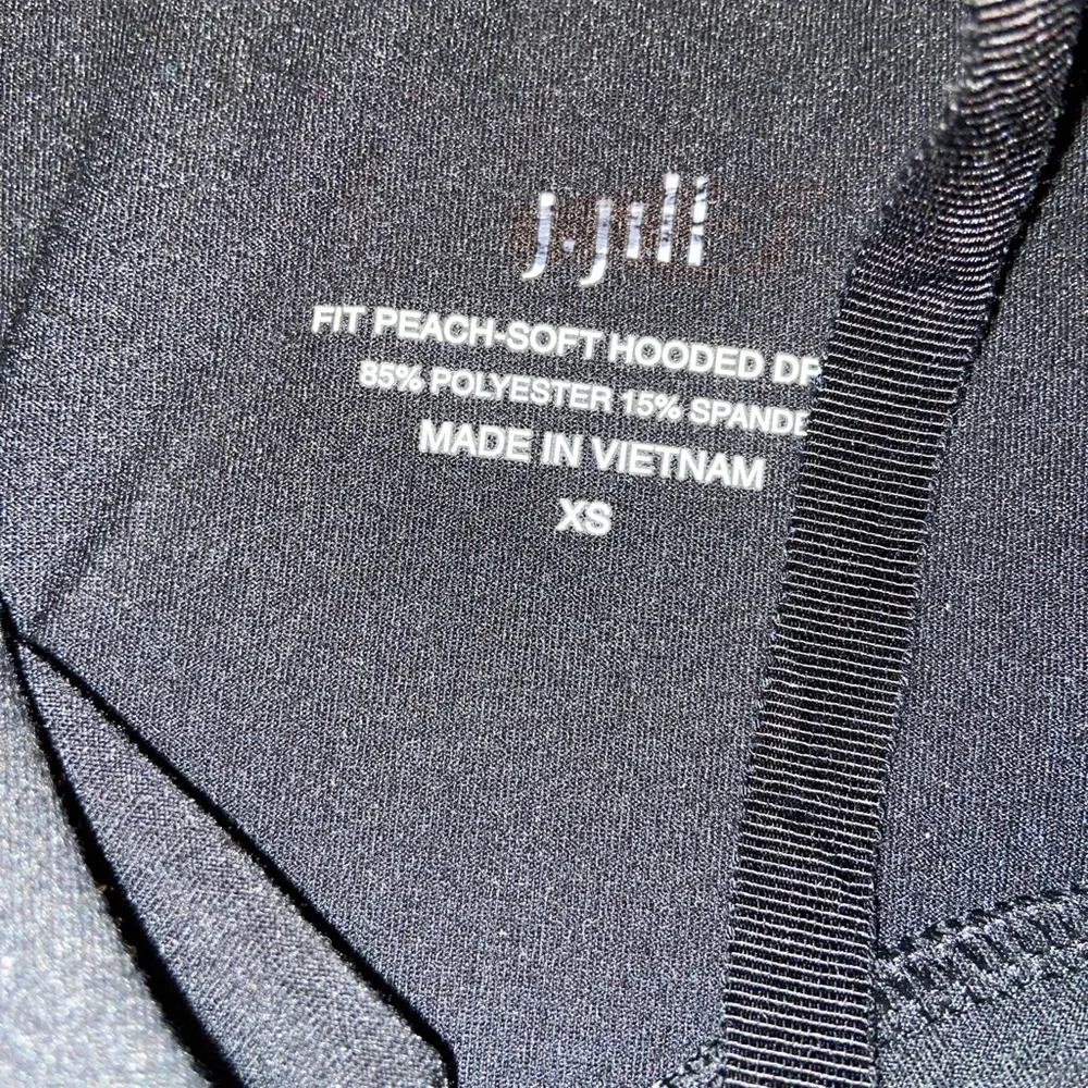 J Jill Fit Peach Perfect Soft Black Dress with Hood size XS